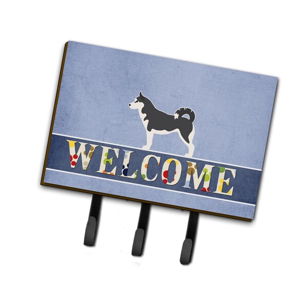 Carolines Treasures Siberian Husky Welcome Leash or Key Holder BB5584TH68 - main